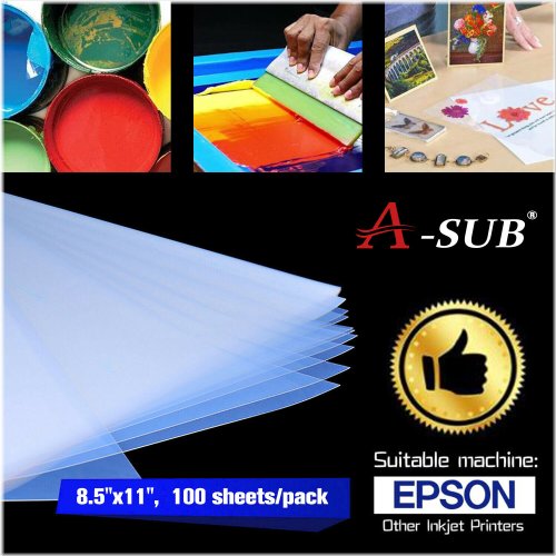 Inkjet Transparency Film - 8.5x11, 100 Sheets