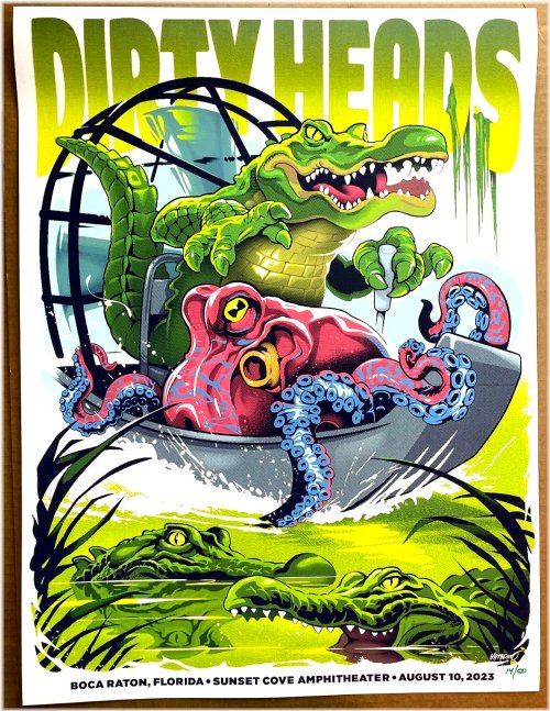 Island Vibes Concert Screen Print Limited Edition Poster