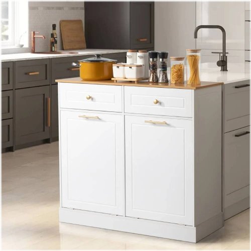 Tilt-Out Trash Can Cabinet