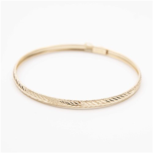 Florentine Gold Bangle Bracelet