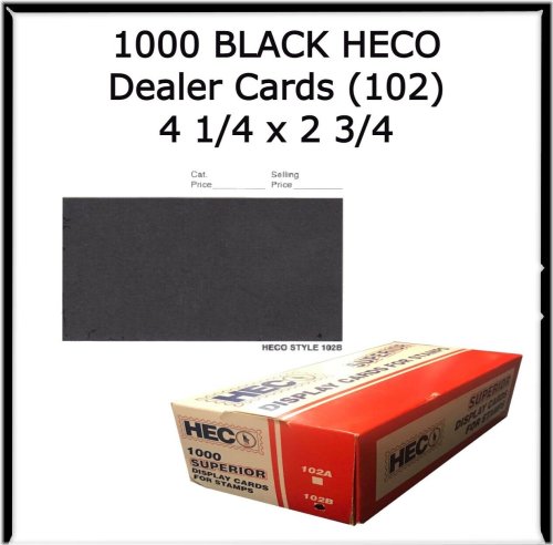 Black Archival Film Dealer Cards - Acid-Free and Protective