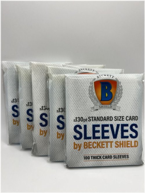 Beckett Shield Card Sleeves - 5 Packs of 100 for 130pt Cards