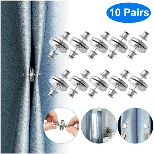 Magnetic Curtain Clips Set for Hassle-Free Window Decor