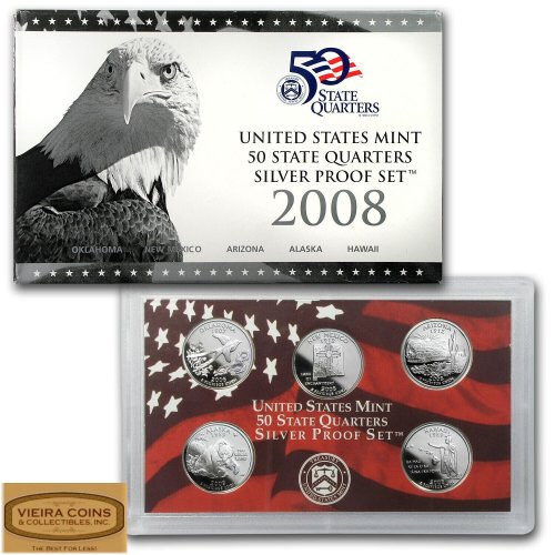 State Quarters Silver Proof Set Collection - 2008 Edition