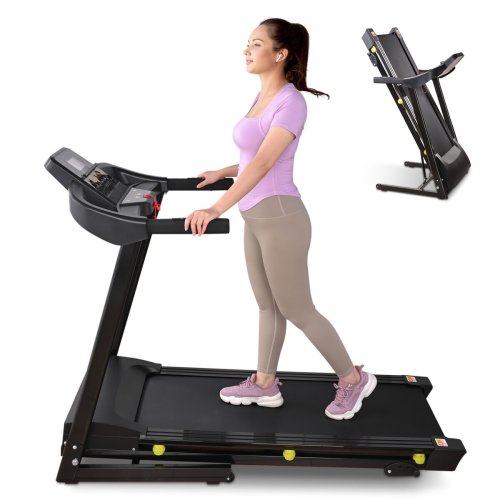 FitStride Electric Foldable Treadmill with LCD Display