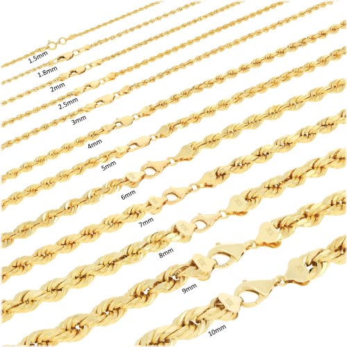 Golden Rope Chain Necklace