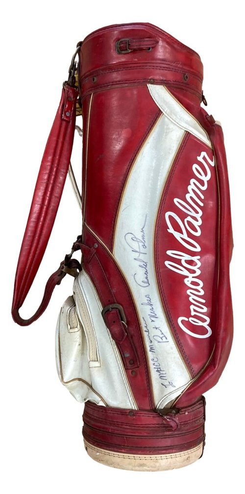 Legendary Links: Arnold Palmer's Match-Used Golf Bag with Autograph