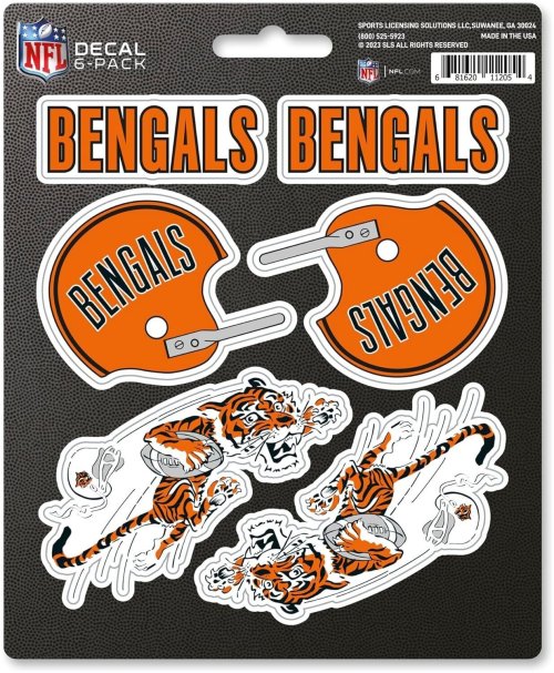 Bengals Retro Logo Decal Sticker Set