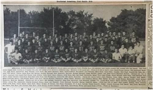 Arkansas Intercollegiate Conference Champions Football 1948 Newspaper Photo