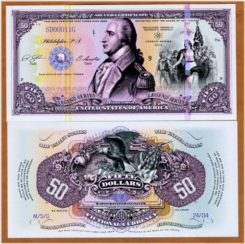 Arnold Series $50 Polymer Banknote