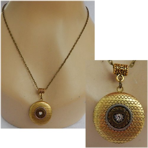 Golden Heart Locket Pendant