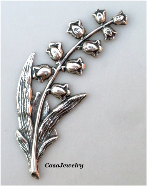 Lily of the Valley Sterling Silver Component