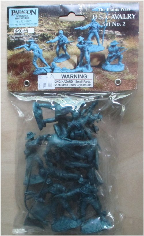 Blue Cavalry Brigade - 12 Medium Figures Set