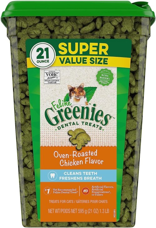 Oven-Roasted Chicken Feline Dental Treats - Super Value Size