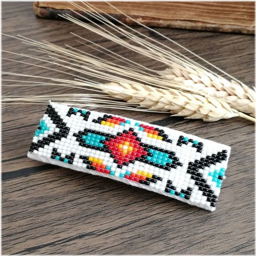 Southwest Spirit Beaded Hair Clip