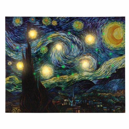 Starry Night Illuminated Canvas