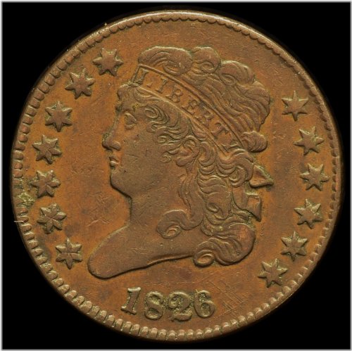 Copper Classic 1826 Half Cent