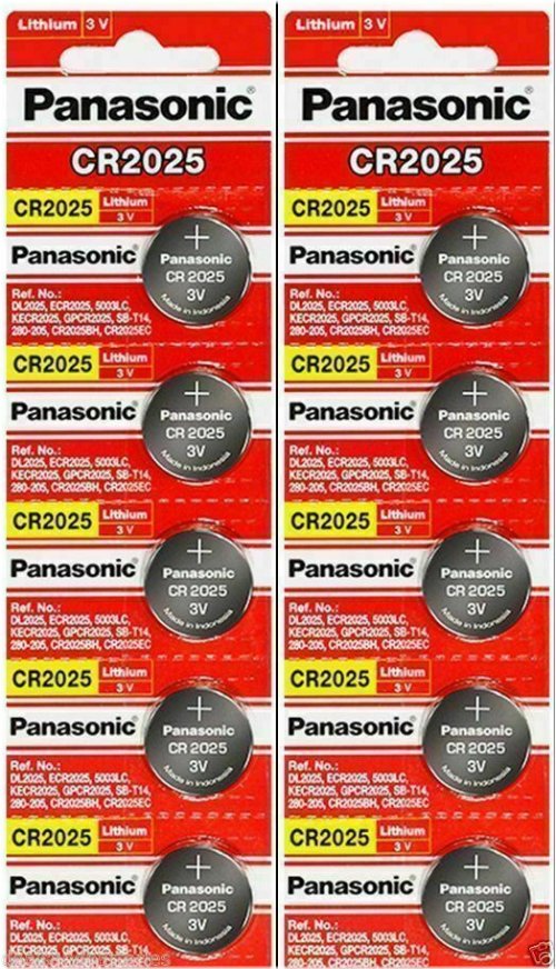 Long-Lasting Power Pack: Panasonic CR2025 Lithium Coin Batteries (10-Pack)