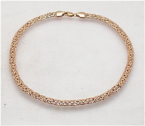 Rose Gold Byzantine Anklet