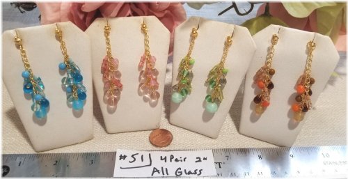 Czech Glass Bead Earring Set