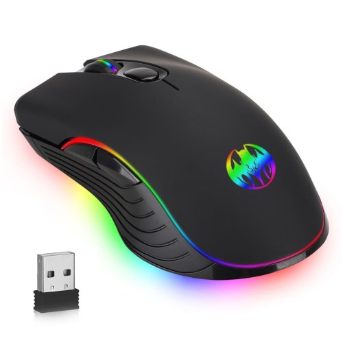 Wireless Rainbow LED Gaming Mouse