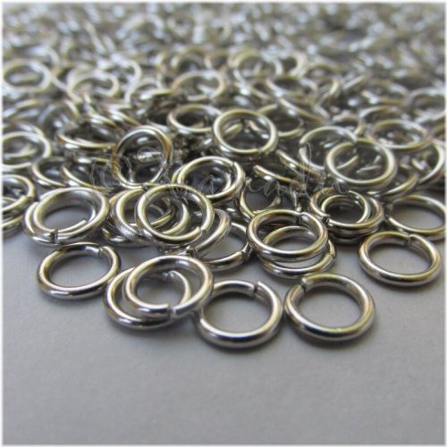 Stainless Steel 6mm Open Jump Rings - Pack of 100/200/500