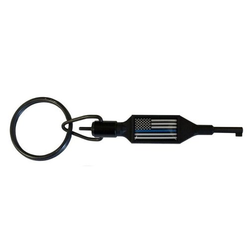 Blue Line Flag Handcuff Key