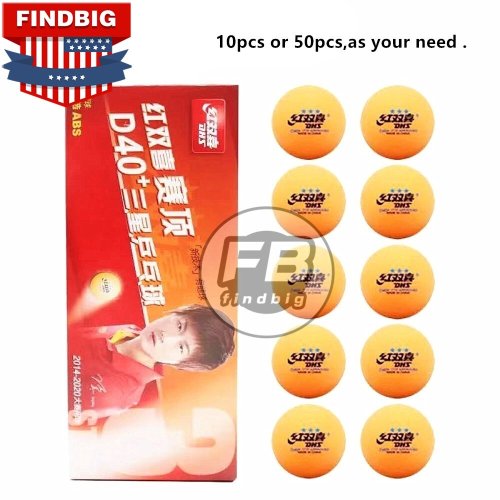 DHS 3-Star Orange ABS PingPong Balls