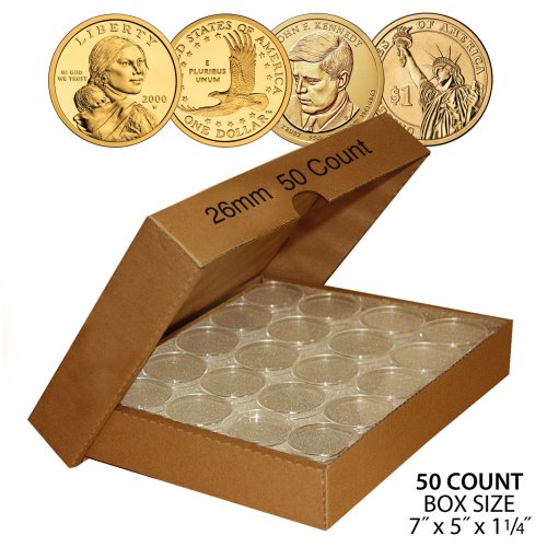 Sacagawea Dollar Coin Capsule Set with Storage Box