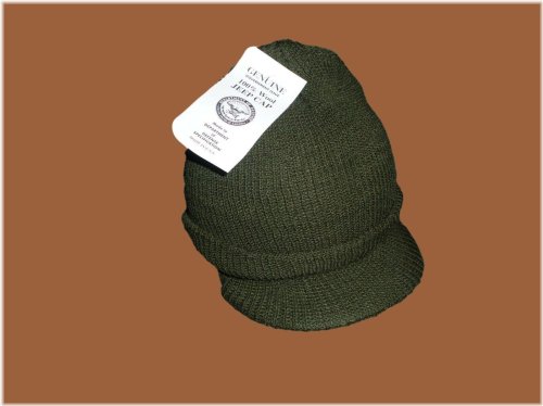 Green Jeep Wool Beanie