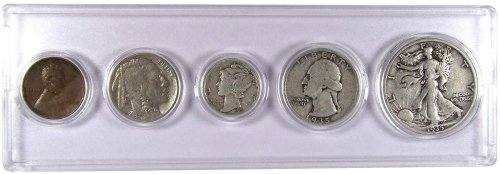 1935 Vintage American Coin Set