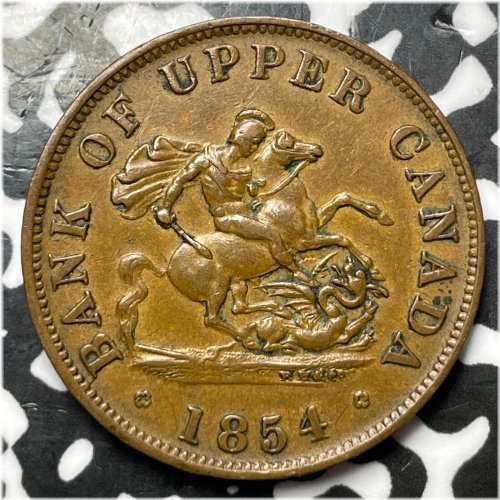 Upper Canada Half Penny Token - 1854 (Lot#D5375)