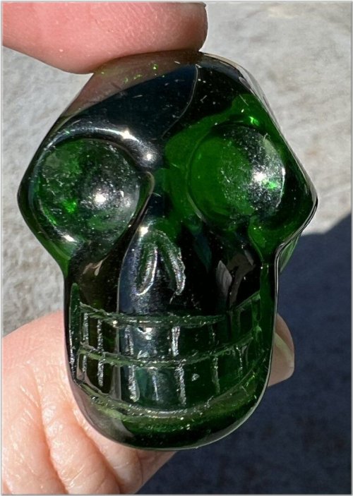 Emerald Heart Harmony Skull