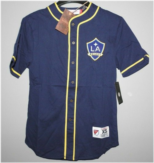 Galaxy Blue Authentic Soccer Jersey by Mitchell & Ness