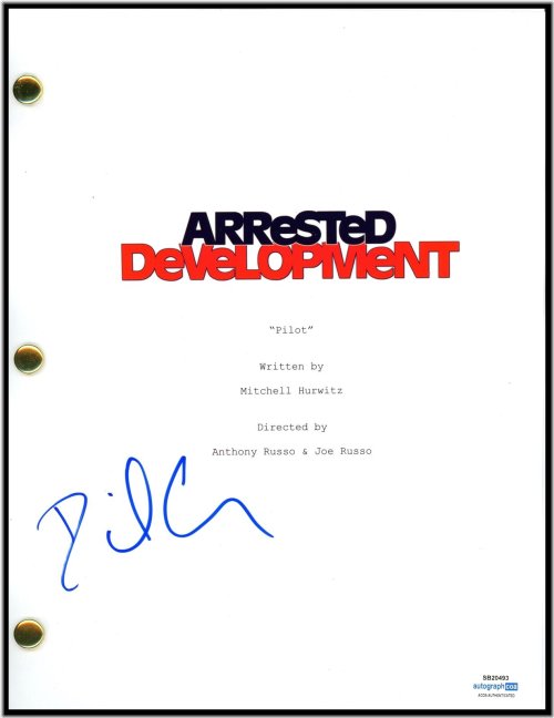 Arrested Development" Pilot Episode Script Autographed by David Cross