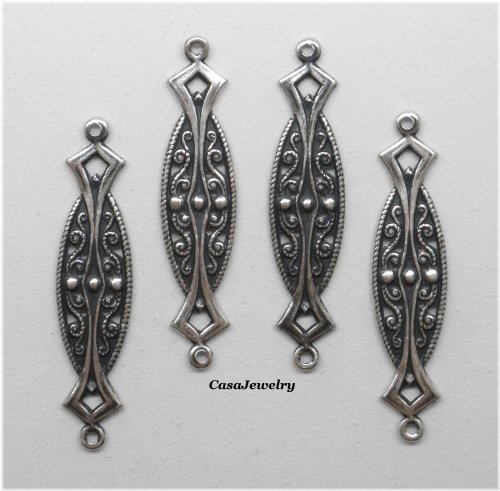 Sterling Filigree Ring Connector Set