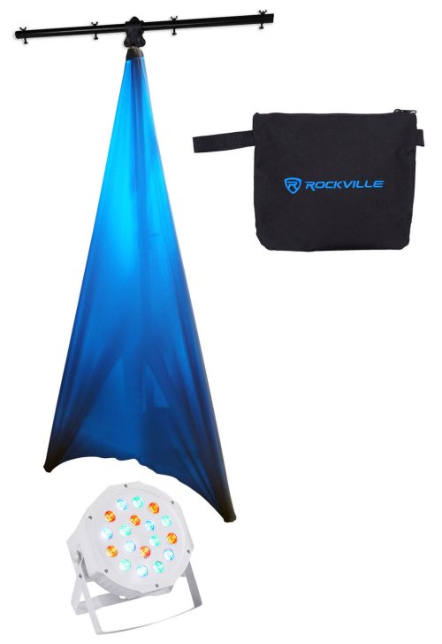 Rockville Tripod Light Kit with Scrim Cloth and Wash Light