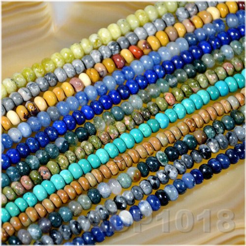 Gemstone Rondelle Spacer Bead Strand