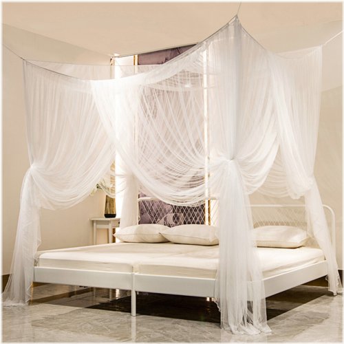 Elegant Lace Bed Canopy