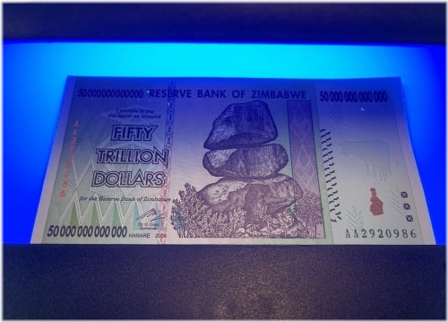 Zimbabwe 2008 50 Trillion Dollar Banknote - UNC AA P-90