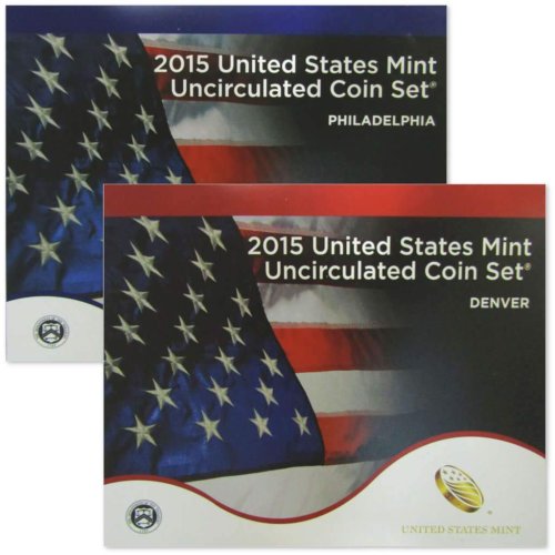 2015 Uncirculated Coin Set in Original Government Packaging with COA