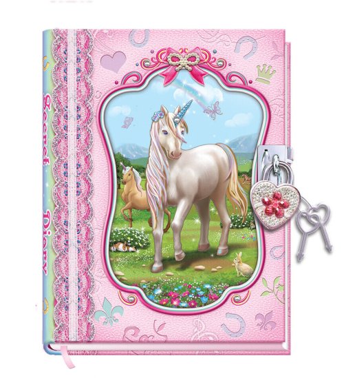 Whispers and Wishes: Lockable Diary for Girls with Fancy Notebook and Keys