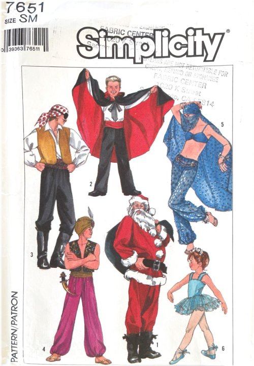 Retro Costume Sewing Pattern