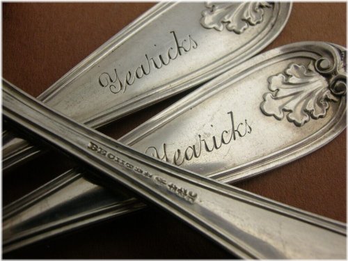 Bechtel & Co. Philadelphia Coin Silver Spoons Set