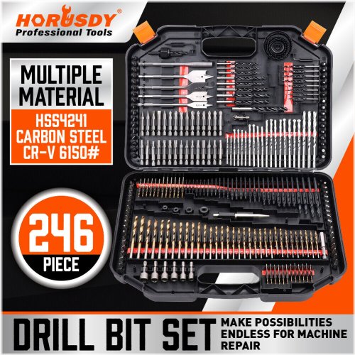 Complete Drill Bit Set for Versatile Drilling Needs