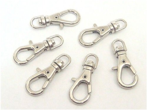 Silver Swivel Clasps Set