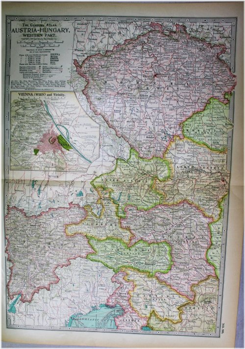 Imperial Austro-Hungarian Map - 1911 Edition