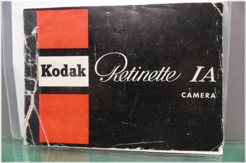 Kodak Retina Ia English Instruction Manual
