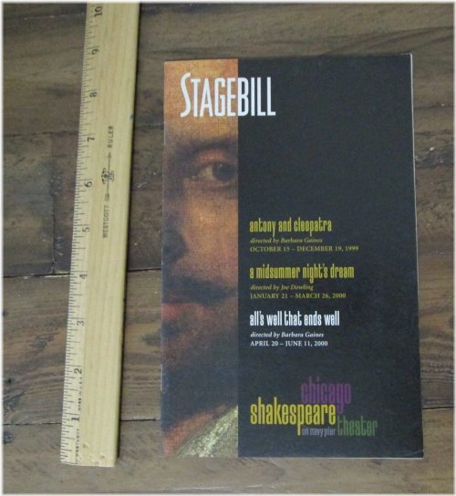 Shakespearean Encounter: Antony and Cleopatra Stagebill (1999)