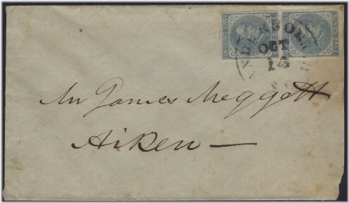 Anderson C.H. to Aiken Stamp Pair